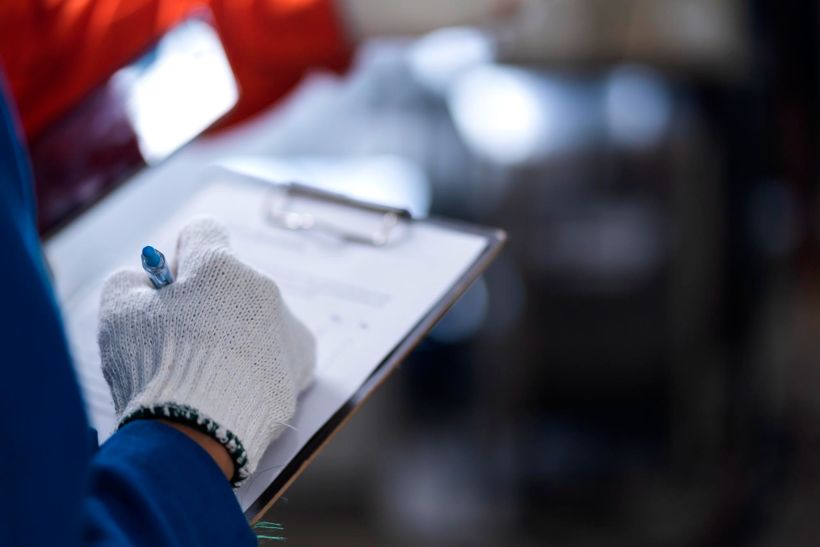 Female engineer inspect quality control.
