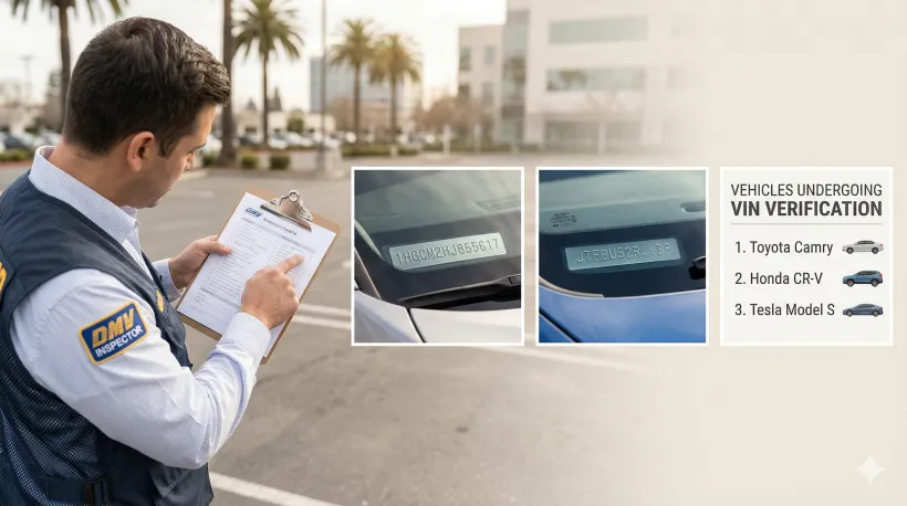 Lista de veh&iacute;culos sometidos a verificaci&oacute;n del VIN por parte de un inspector del DMV