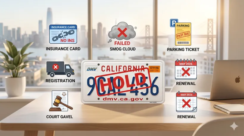 California license plate
