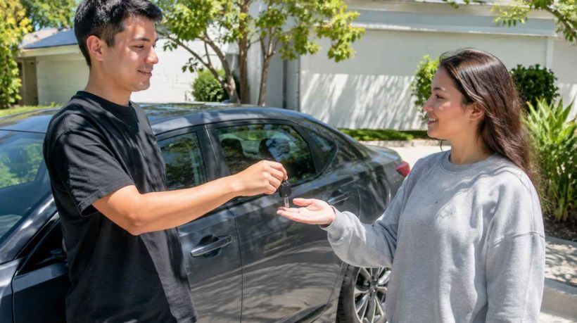 Custom tags on a bumper, raising the question: can I keep my plates when I sell my car